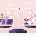 The balance between demand and supply